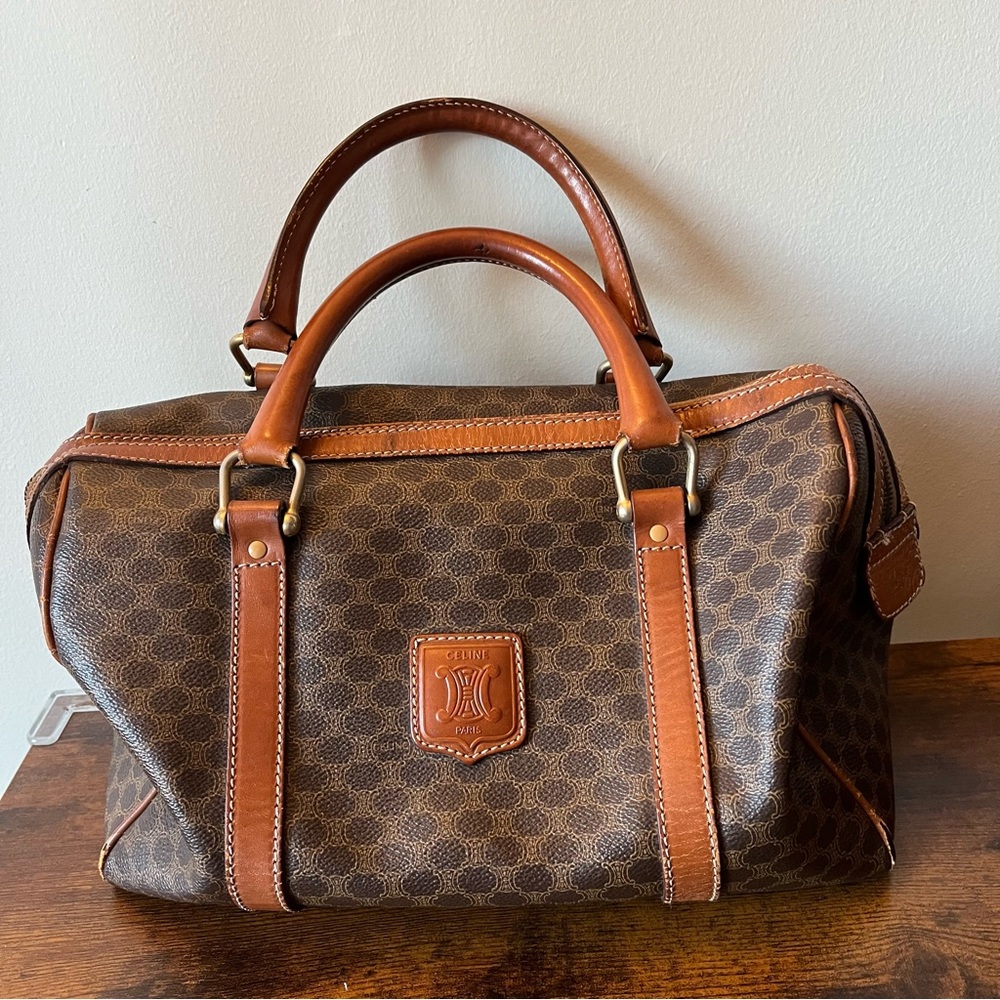 Brown Celine Boston Bag